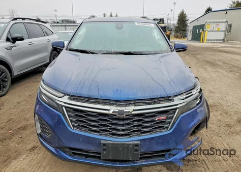 2022 Chevrolet Equinox Rs из США, поврежденный, VIN 3GNAXMEV3NS201278